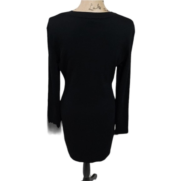 GUESS Women’s Talo Logo Black Dress 1/3 Front-Zip Size‎ XL - Picture 6 of 9
